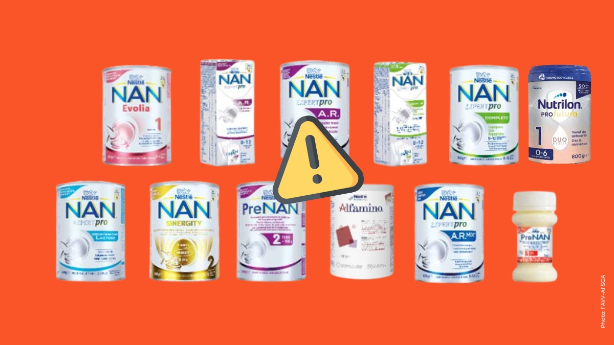 terugroeping van babymelk Nestlé NAN